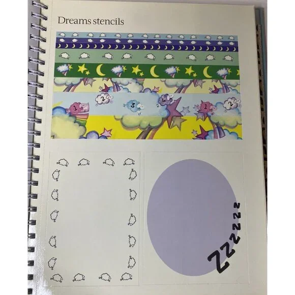 Vintage Scrapbook Stickers & Stencils Book 400 stickers Zoo Birthday - Picture 10 of 15